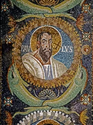 PAOLO: Mosaico bizantino, VI secolo