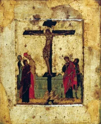 La crocifissione, fine XIV secolo