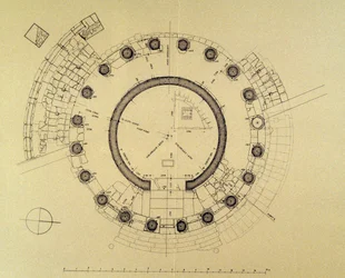 Piantina del Tempio di Vesta o Ercole Vincitore, dall