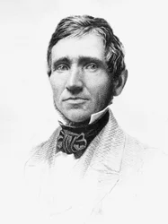 Ritratto di Charles Goodyear (1800-1860), chimico e inventore autodidatta americano che sviluppò la gomma vulcanizzata, incisione