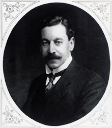 Ritratto di Herbert Samuel (1870-1963), politico inglese, da Illustrated War News, 19 gennaio