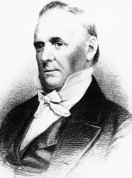 Ritratto di James Buchanan (1791-1868), avvocato, diplomatico e politico americano che fu il 15º Presidente degli Stati Uniti dal 1857 al 1861, incisione