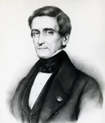 Ritratto di Pellegrino Rossi (1787-1848), giurista italiano, litografia
