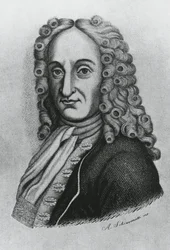 Ritratto di Pietro Antonio Michelotti (1673-1740), medico e iatromatematico italiano, incisione di Schiavonetti