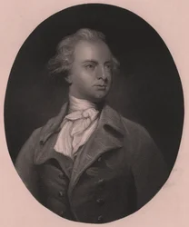 Ritratto di Sir Abraham Hume, Secondo Barone (1749-1838), incisione di G Stodard da un dipinto di Joshua Reynolds, 25x33 cm, Virtue and Co Editore, Londra, circa 1860