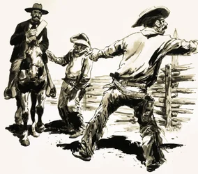 Nel 1893, un US Marshal si rivolse a Jesse Carr per dirgli che doveva rompere il muro che aveva costruito.