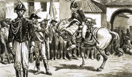 Quando le forze britanniche invasero St. Domingue, le forze guidate da Toussaint Louverture reagirono.