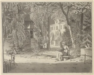 Alle tombe di Cartesio e Condé nel Jardin Elysée des Petits Augustins, Parigi