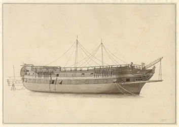La nave da linea Danimarca nella flotta prima dell