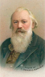 Johannes Brahms 1833-1897, compositore e pianista tedesco, 1911