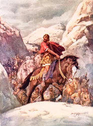Annibale attraversa le possenti Alpi