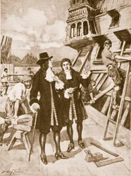 Pietro il Grande nel cantiere navale di Deptford
