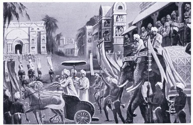 Prasenajit di Kosala (Oudh) in visita 520 a.C.