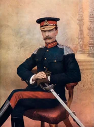 Maggior Generale JM Babington, comandante della 1ª Brigata di Cavalleria in Sud Africa, 1902