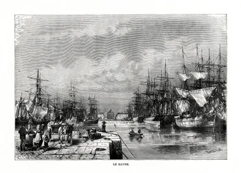 Le Havre, Normandia, Francia settentrionale, 1879