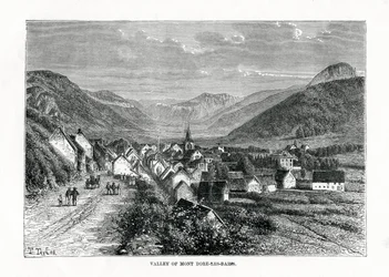 La valle di Mont-Dore-les-Bains, Francia, XIX secolo