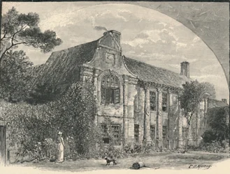 Slyfield House: Il fronte del giardino
