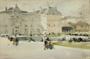 Giardini di Lussemburgo 1908 (acquerello)