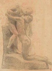 Çacountala, 1888 circa (carboncino ed estompe su carta)