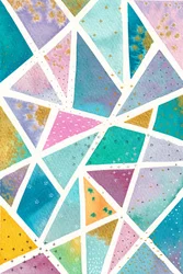 Mosaico geometrico colorato