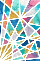 Oro geometrico dai colori vivaci