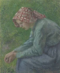 Una Contadina Seduta, 1885