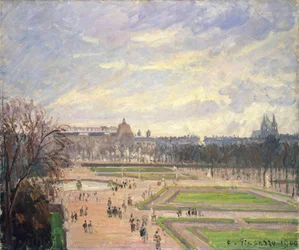 Il giardino delle Tuileries. Dipinto di Camille Pissaro (1830-1903), olio su tela