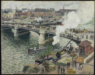 Pont Boieldieu a Rouen, tempo umido