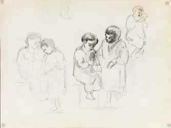 Studi di due bambini che leggono