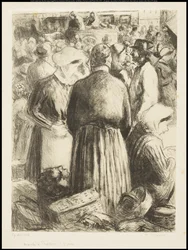 Il mercato a Pontoise, c.1895