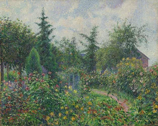 Giardino e pollaio a casa di Octave Mirbeau, Les Damps, 1892