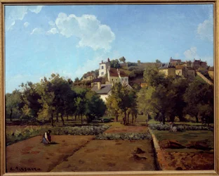 Eremo a Pontoise. Dipinto di Camille Pissarro (1830-1903)