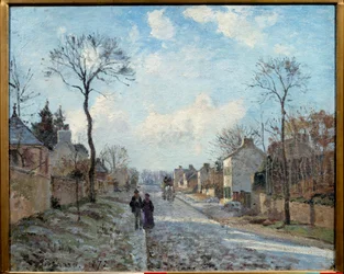 La strada di Louveciennes, 1872. 0,6 x 0,73 m. Parigi, Musée d