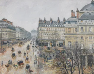 Place du Théâtre Français, Parigi: Pioggia