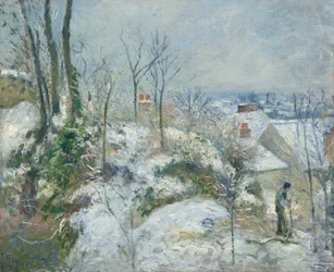 Coniglio Warren a Pontoise, neve