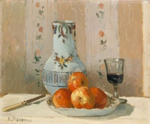 Natura morta con mele e brocca, 1872