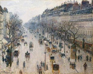 Il Boulevard Montmartre in una Mattina d