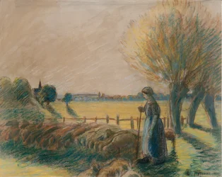 La pastorella di Eragny, c1890s