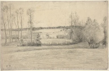 Alberi e prati a Eragny