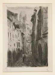 Una strada a Rouen (Rue des Arpents)