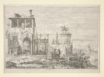 Il Monumento Equestre, dalla serie Vedute