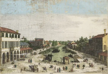 Canaletto Mestre colorized