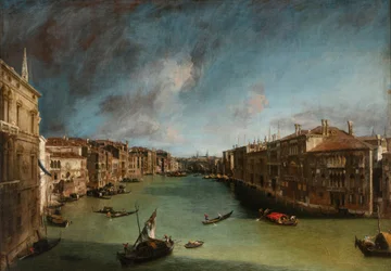 Canal Grande da Palazzo Balbi verso Rialto