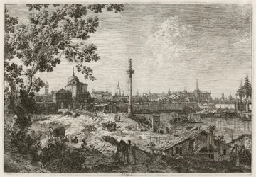 Veduta immaginaria di Padova