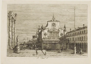 Veduta immaginaria di S. Giacomo di Rialto, da Vedute