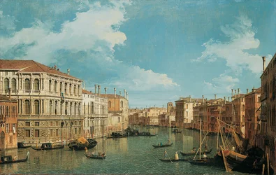 Il Canal Grande, Venezia, guardando a nord-ovest, con il Palazzo Pesaro, il Palazzo Foscarini e il pinnacolo di S. Stae a sinistra e il Palazzo Vendramin-Calergi e S. Marcuola a destra