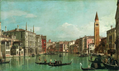 Il Canal Grande, Venezia, vista verso sud-est, con il Campo della Carità a destra, 1730s