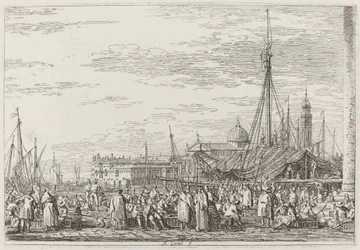 Il mercato sul Molo [in alto a sinistra], c. 1735-1746