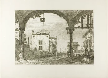 Il portico con la lanterna, da Vedute