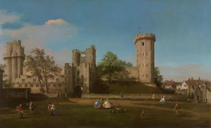Castello di Warwick, Fronte Est dal Cortile Esterno